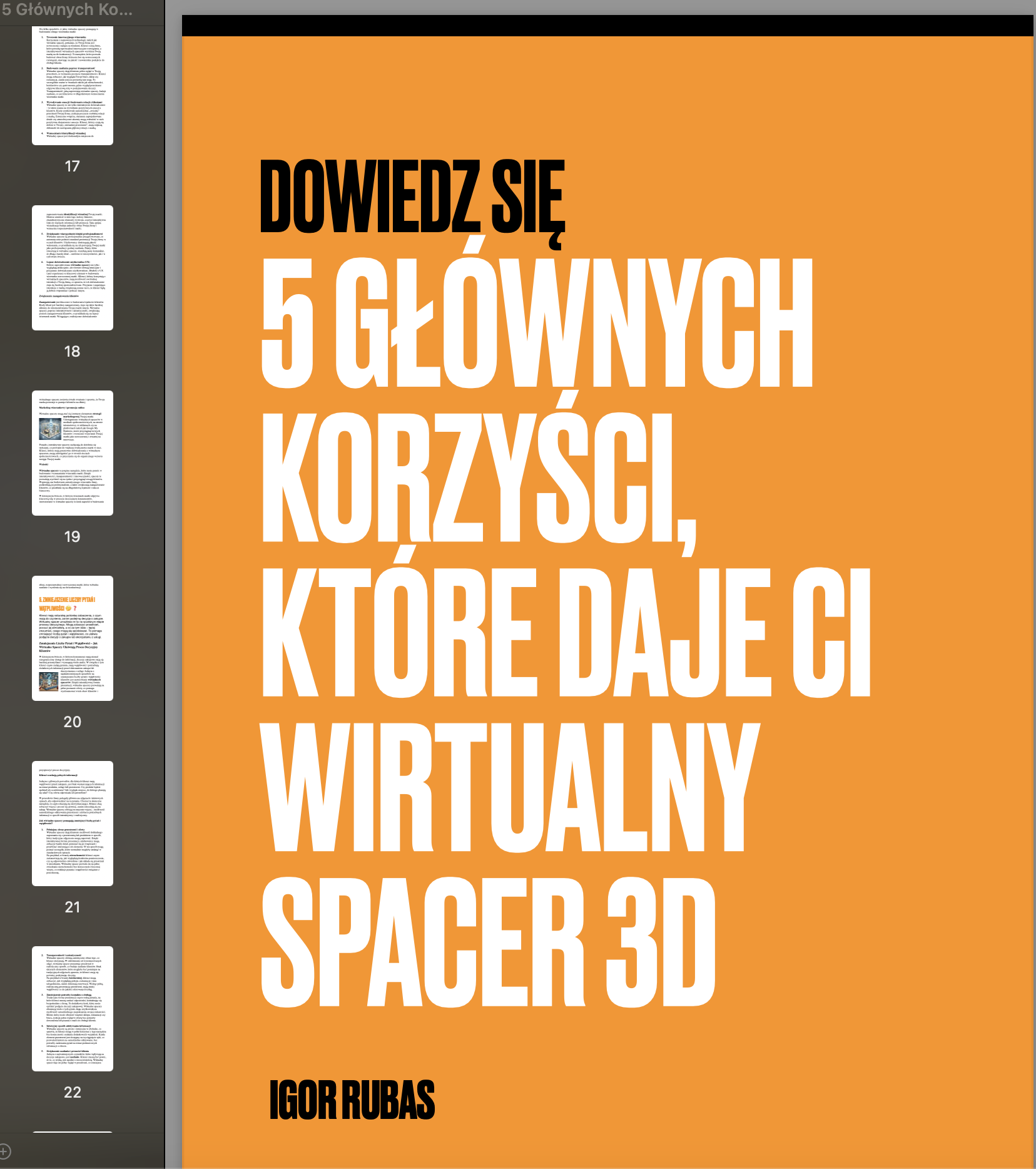 5 Głównych Korzyści, Które Daje Ci Wirtualny Spacer 3D