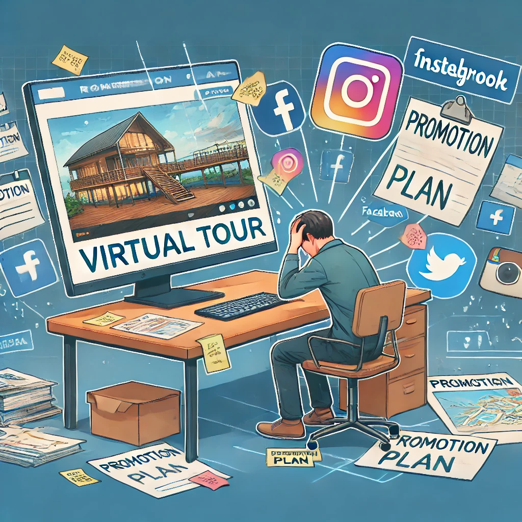 Brak odpowiedniej promocji wirtualny spacer 3D